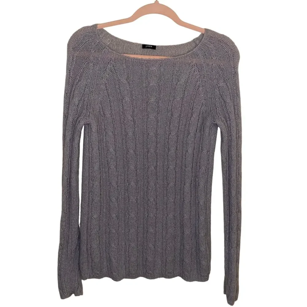 J. CREW classic cozy ribbed crewneck sweater M
